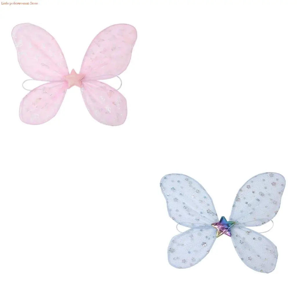 

F92D Foldable Fairys Butterfly Wing Angel Wing Fairys Wing Party Fancy Dress Costume Photography Props for Halloween CosplayF