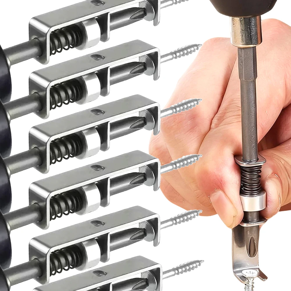 

Отвертка с защитой от падения, фиксатор винта, пружинная позиционирующая бита из нержавеющей стали, сделай сам, домашний ремонт, фиксатор винта, держатель бит