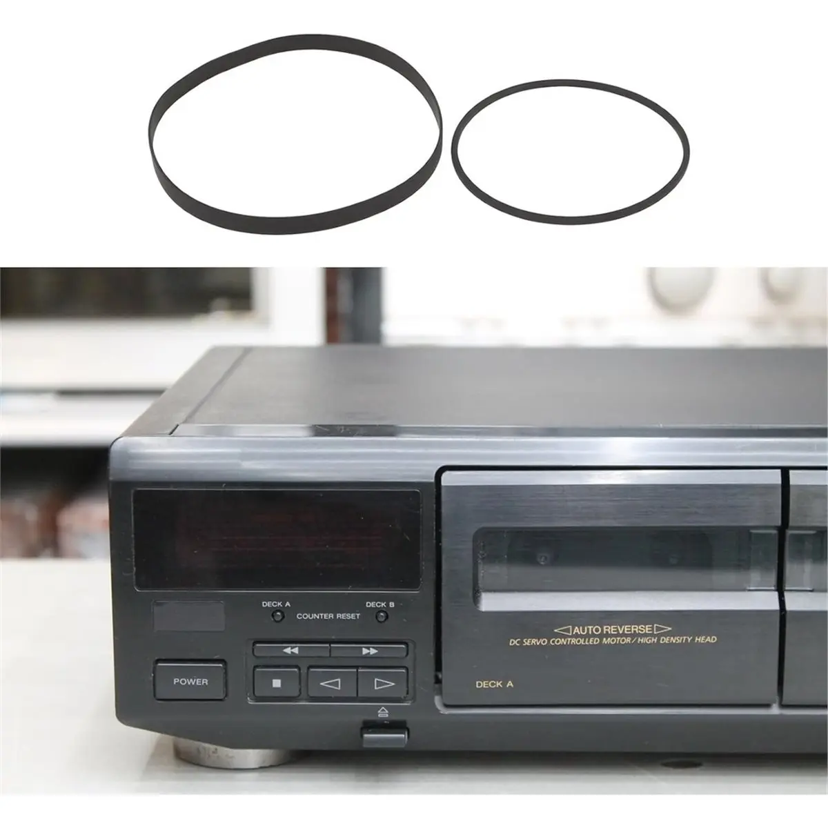 Cassette Deck Belt Kit,Replacement Belts Compatible for TC-WE475 Dual Deck Players