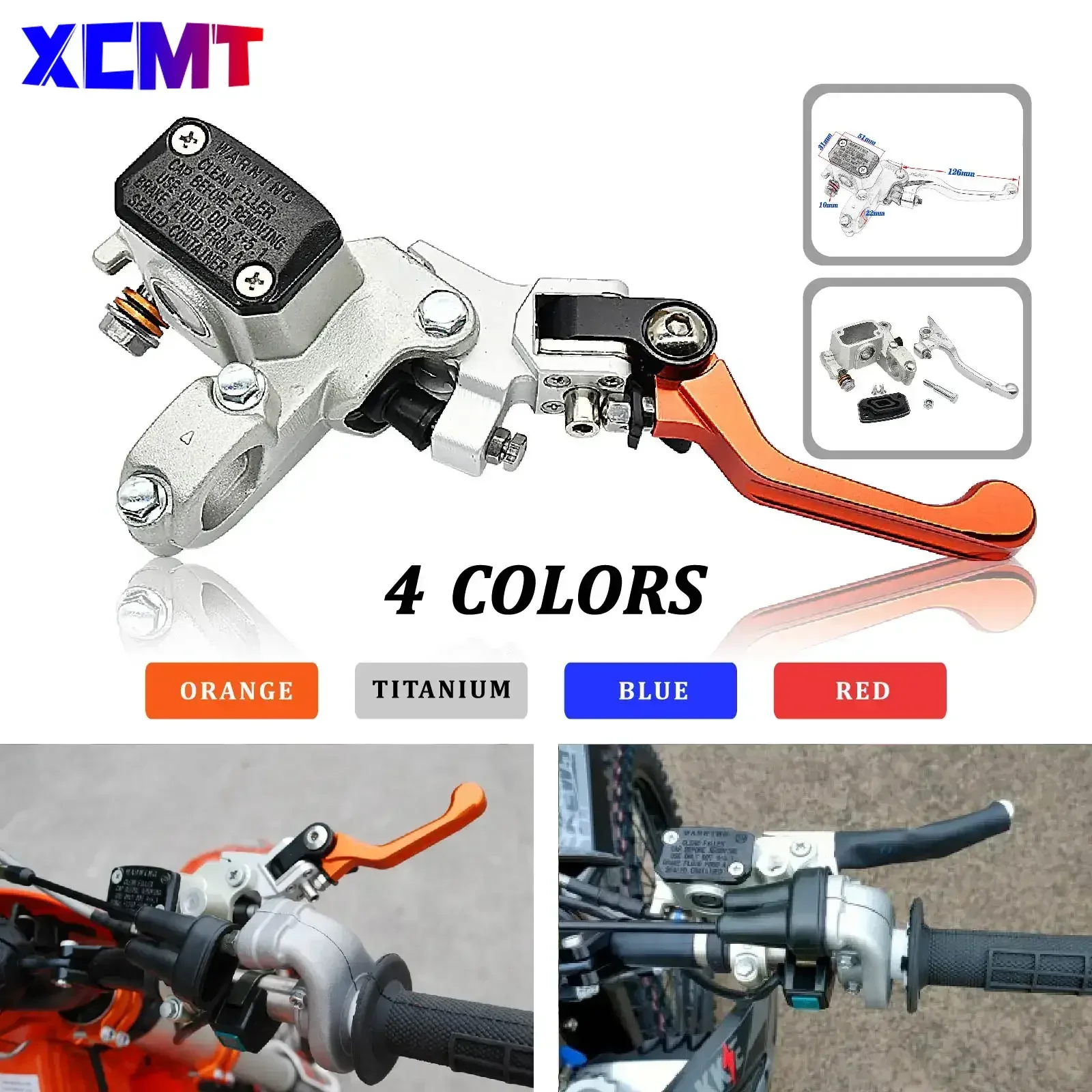 22mm 7/8'' Grey Right Brake Master Cylinder Clutch Pump Brake Lever Motorcycle For KTM EXC EXCF SX SXF SX-W XC-W XC-F 150 200