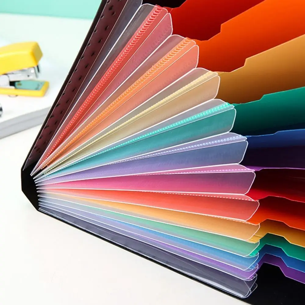 for A4  Paper A4 Organ Bag Storage Bag with Snap Closure Document Organizer Document Bag Test Paper Holder File Folders