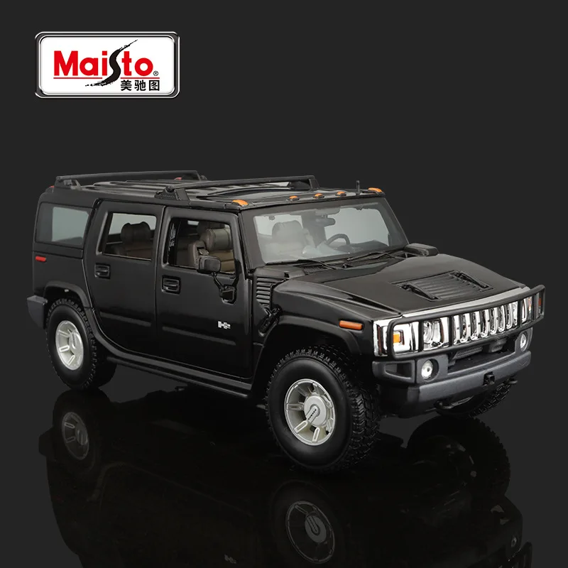 Maisto 1:18 Hummer H2 Car Simulation Alloy Car Model Ornament Metal Car Model Boy Collection Toys Christmas Gifts Wholesale