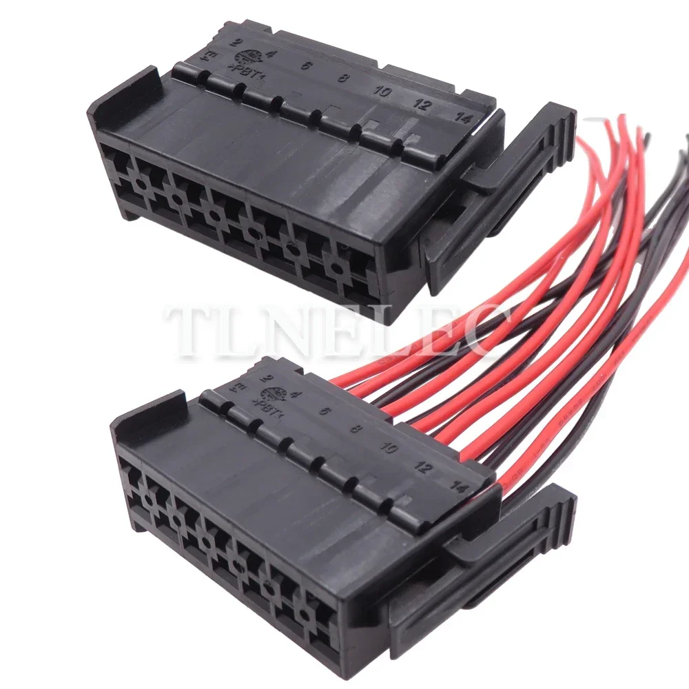 14 Pin Way Auto Replacement Connector Assembly Car Wire Harness Unsealed Socket with Wires 929504-5