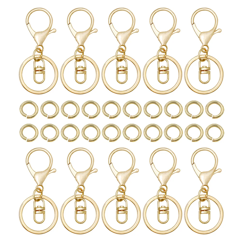 1 مجموعة المفاتيح جراد البحر المشبك دائم المعادن الدورية مشبك مفتاح حامل اكسسوارات DIY بها بنفسك المفاتيح صنع وتخزين المفاتيح