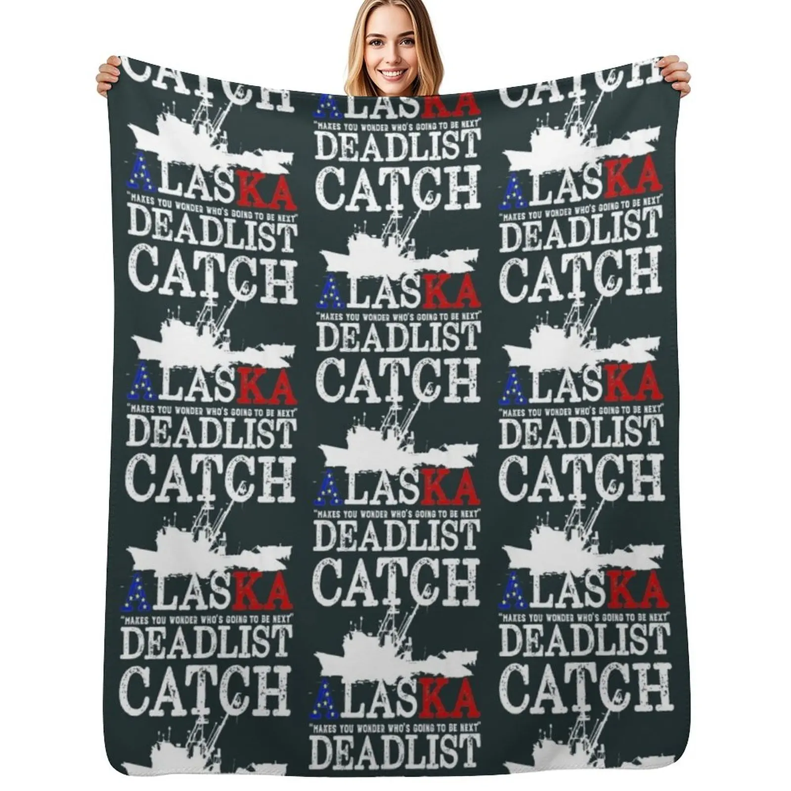 Deadliest Alaska Catch Classic Throw Blanket Breathable Lightweight Blanket for Adults Kids