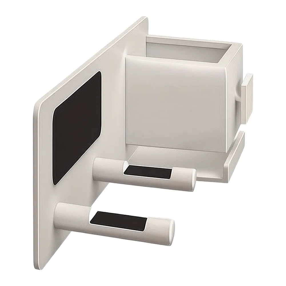 Bathroom Tool Storage Flexible Installation Hair Dryer Holder Hair Dryer Holder White Dual Installation Method