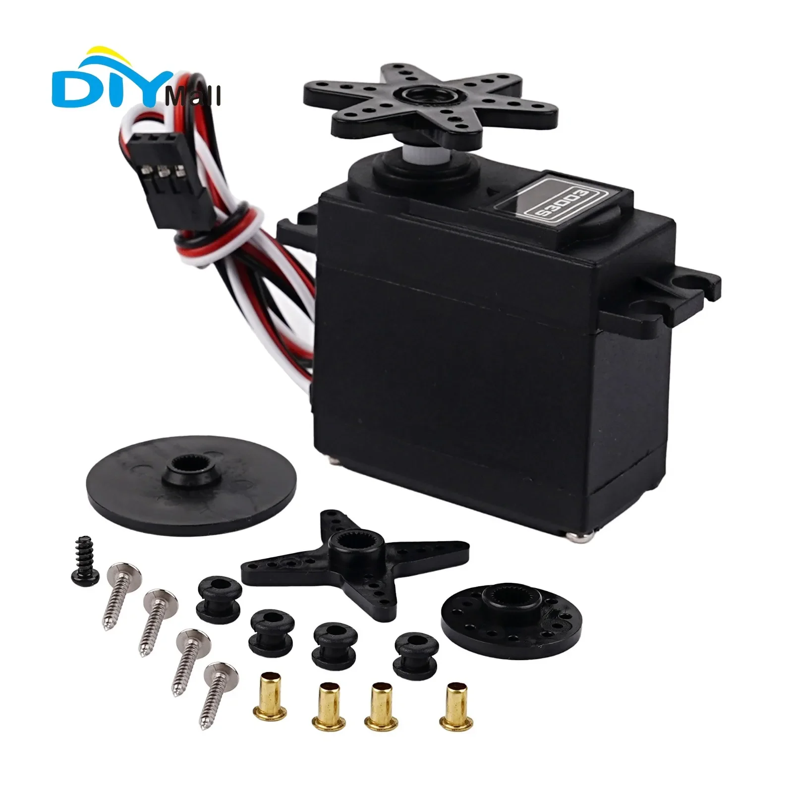 

S3003 6 кг стандартный цифровой сервопривод 4,8 В-6 В 25 т для радиоуправляемого автомобиля, самолета, лодки, вертолета, робота, гоночного автомобиля