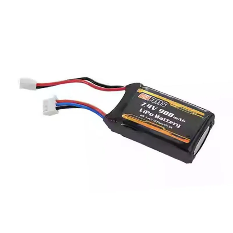 FMS Battery 900mAh 2s 7.4v Battery For 1/18 RC Car 1:18 FCX18 LC80 C2259 1/12 RC Car