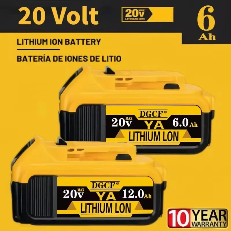 12000mAh DCB200 20V Battery Compatible with For dewalt power Tools 18V rechargeable electric tool Lithium batteries 20V 18Volt