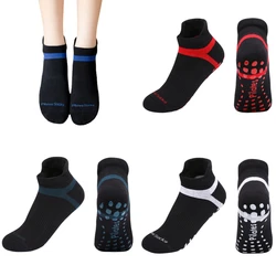 Large Size Terry Yoga Socks Pilates Playground Trampoline for Men Women Fitness Sports Non-slip Socks Indoor Dance Floor Socks