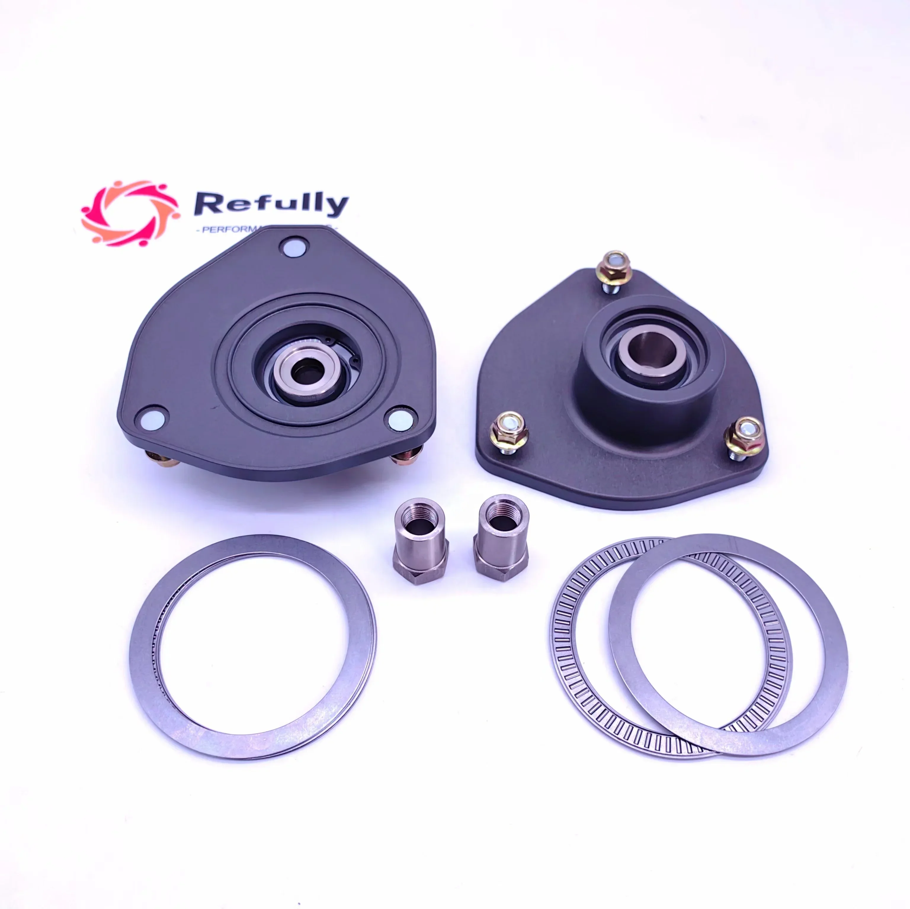 Offset Camber Plates Kit For Porsche 991/986/987and 981 Boxster/Cayman Monoball Suspension Bearings Shock Mount