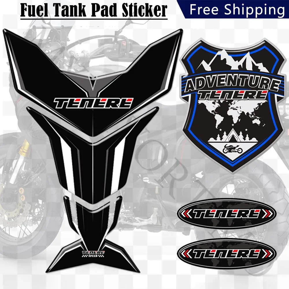 1200XT Tank Pad Protector Stickers For YAMAHA ADVENTURE TOURING TENERE 700 1200 XT SUPER Emblem Badge Logo Trunk Cases Helmet