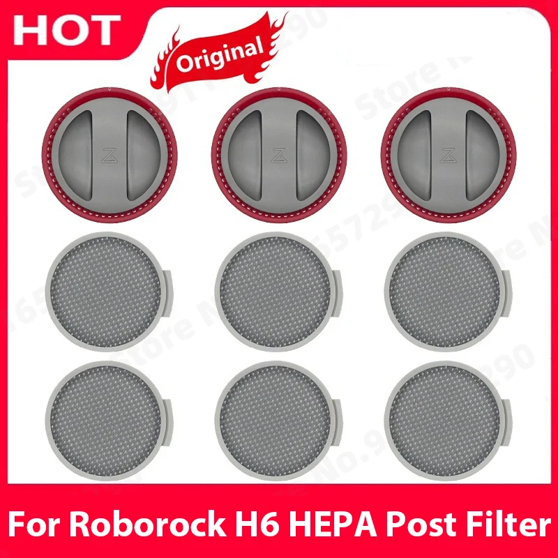 Original roborock h6 hepa pós filtro peças de reposição handheld aspirador sem fio substituição vassoura sacos pó acessórios