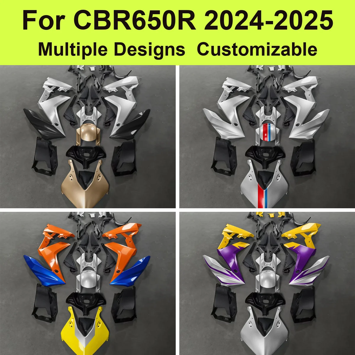 Sportbike Fairings Kit for CBR650R 2024-2025 RH08 Injection Moulded ABS Full Bodywork Panels Cover Casing Complete