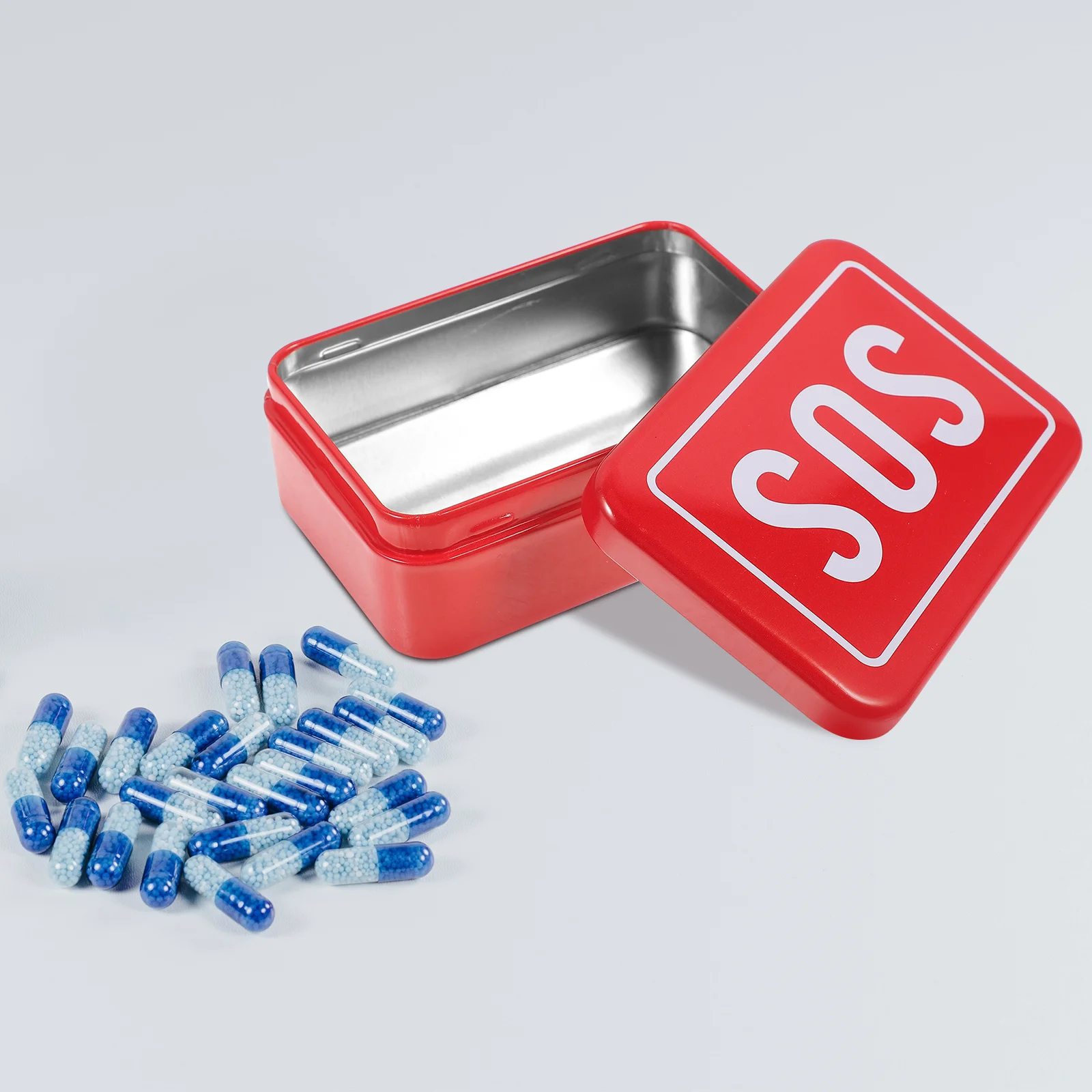 صندوق تخزين الأدوية، حقيبة مساعدة مدمجة، منظم منزلي محمول للتخييم والسفر في حالات الطوارئ #3