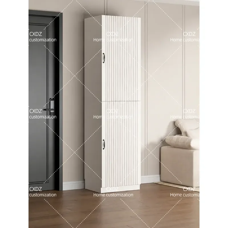 Narrow Tall Shoe Cabinet Wall Mounted Entryway Storage Multi Layer Vertical Shoe Rack for Hallway Porch Home Organization