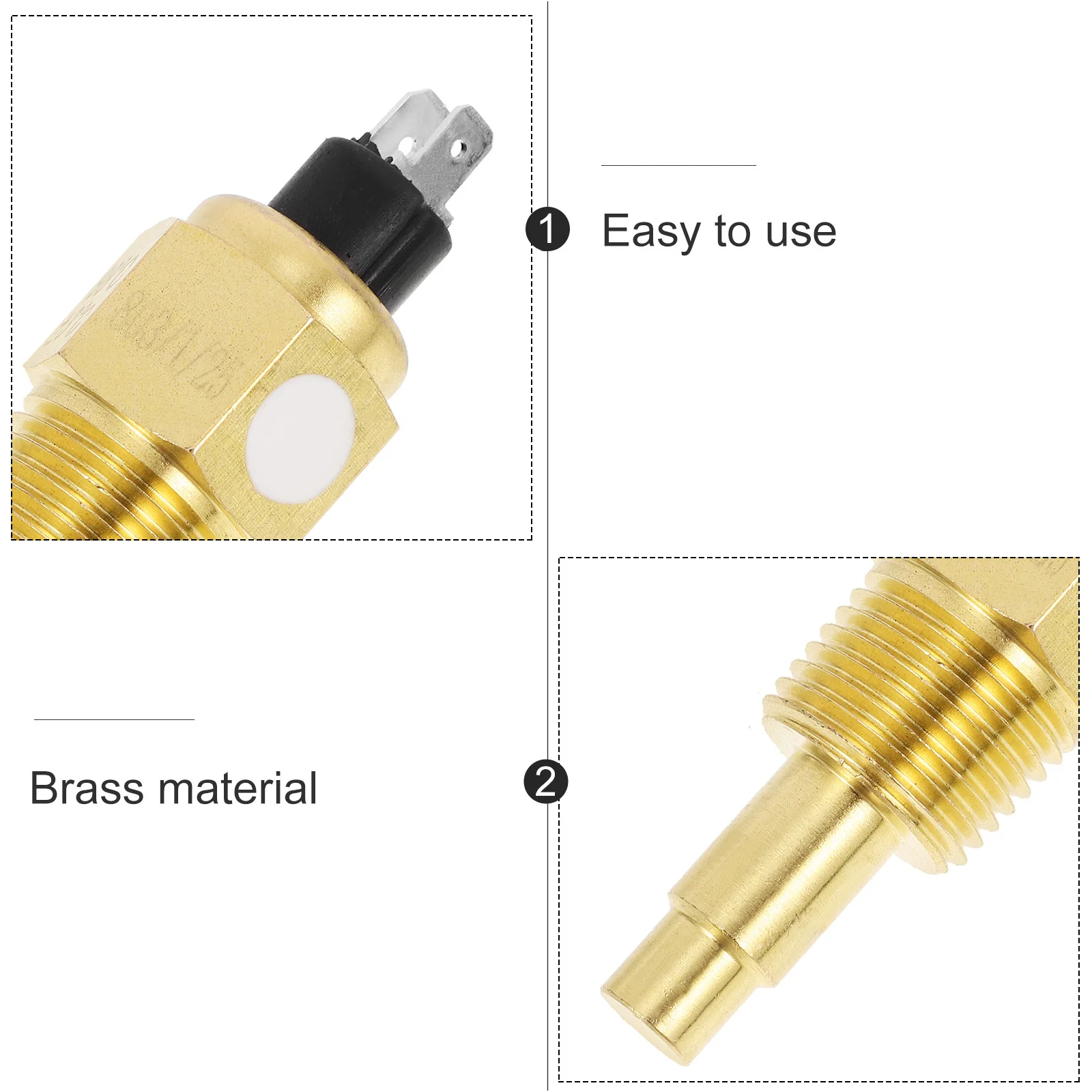 

Точный датчик температуры воды для безопасности двигателя генератора, автомобиля, быстрое резьбовое соединение, стабильная производительность, датчик температуры масла