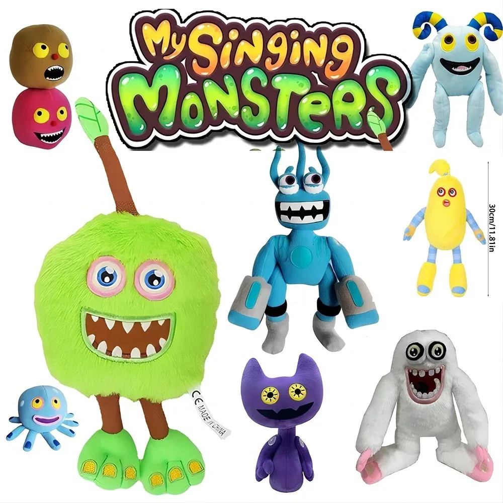 Kawaii Peluches My Singing Monsters Plush Toy Cartoon Game Wubbox Plush Toys Soft Stuffed Horror Game Doors Plush Doll for Kids