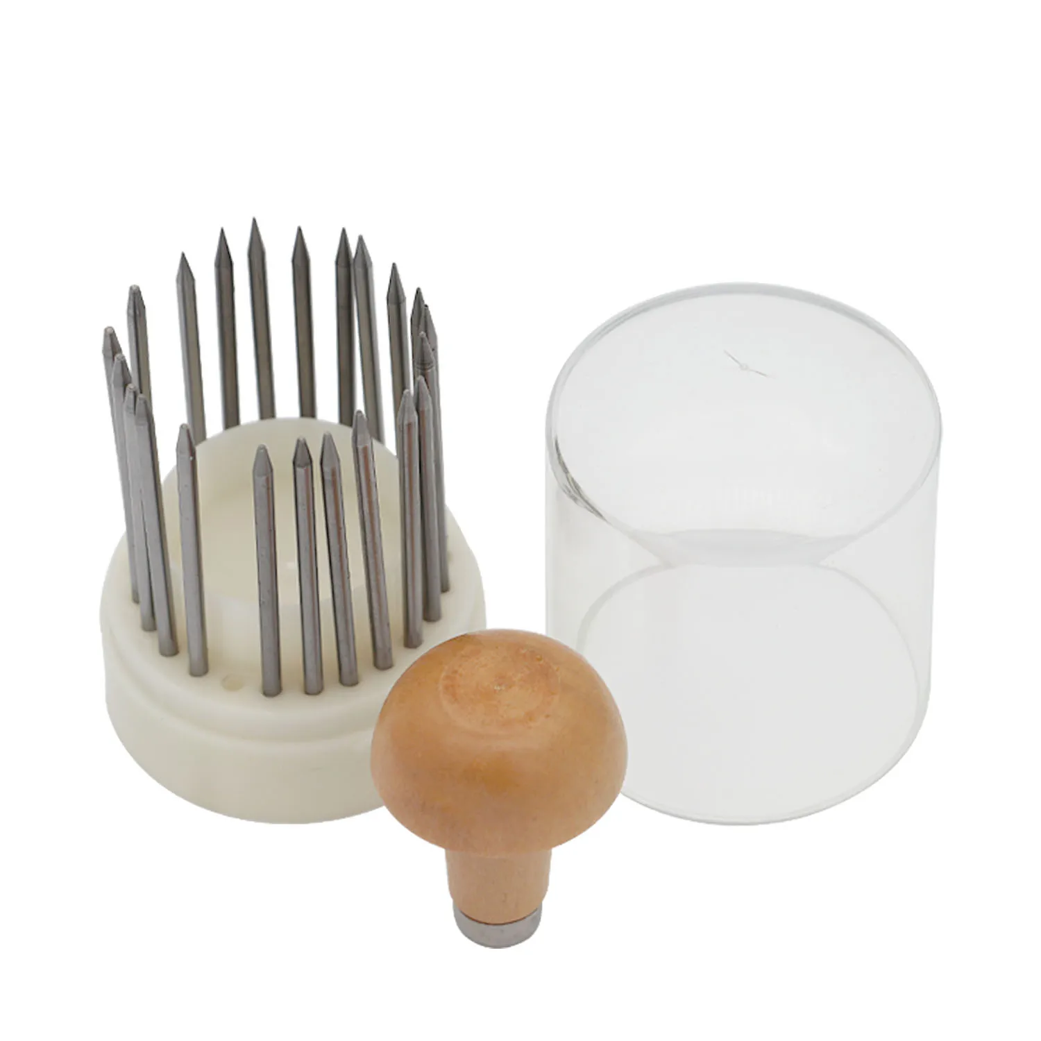 23Pcs Beading Tool Set with Wooden Handle Diamond Beading Tools Setting Beading Tools Jewelry Tool for Bead Setting