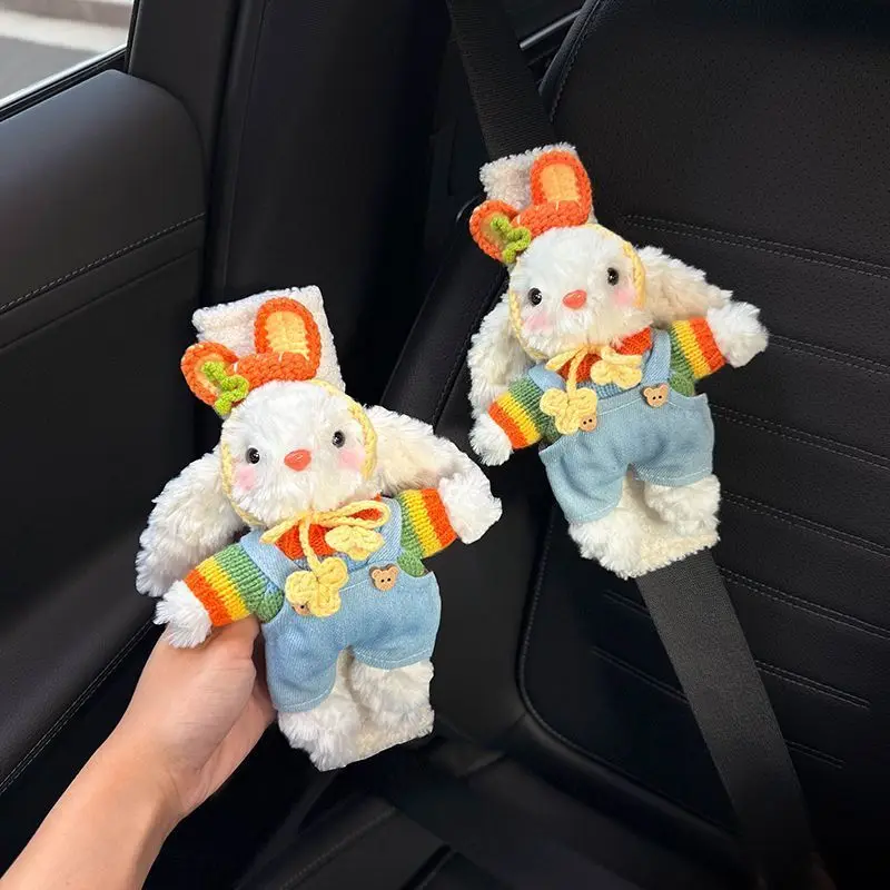 

Cute rabbit car seat belt shoulder pad cover car women's wear-proof clothes high-end cute car couple