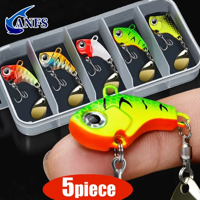 5-częściowy zestaw przynęt wędkarskich Metal VIB Sztuczna przynęta Tonąca łyżka przynęta wędkarska Jigs Fishing Tackle
