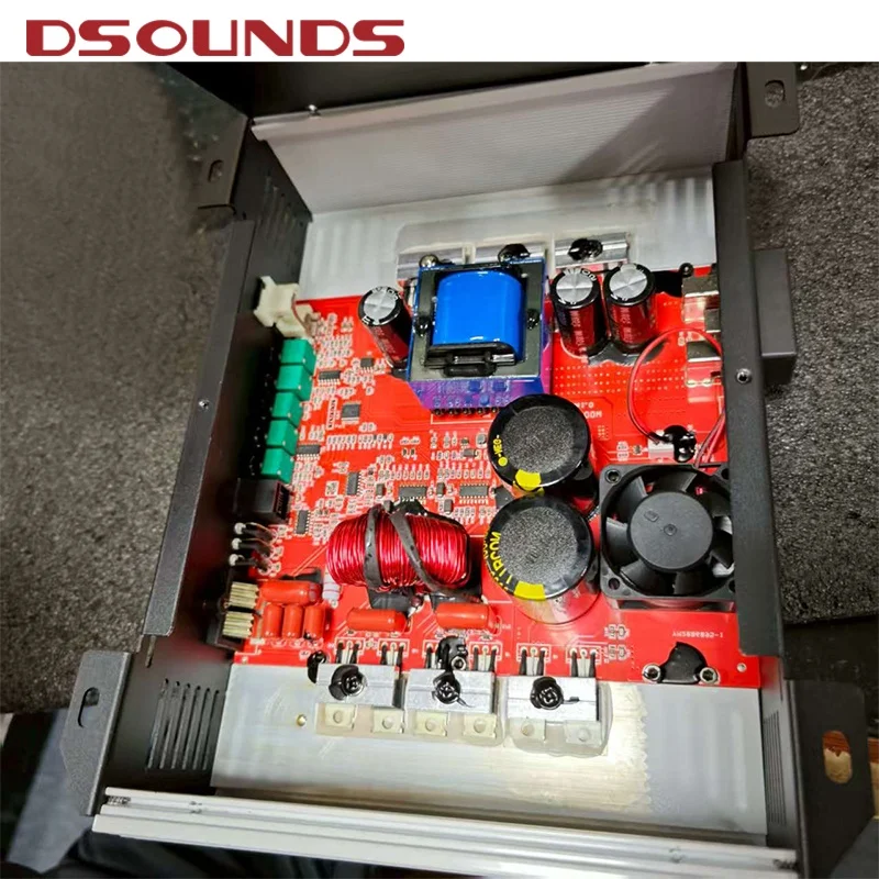 White Panel Car Amplifier Brazilian Style Car Amplifier with Full Range and Mini Volume Mono Block Car Amplifier for Car Audio