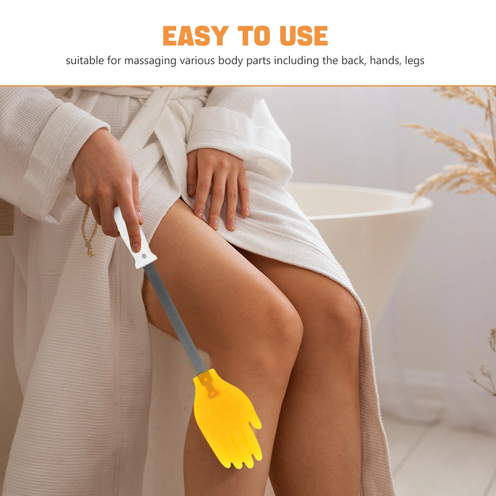 Alat Pijat Silikon Genggam Tongkat Pijat Punggung Manual Palu Pijat Otot Pereda Nyeri Komprehensif Portabel