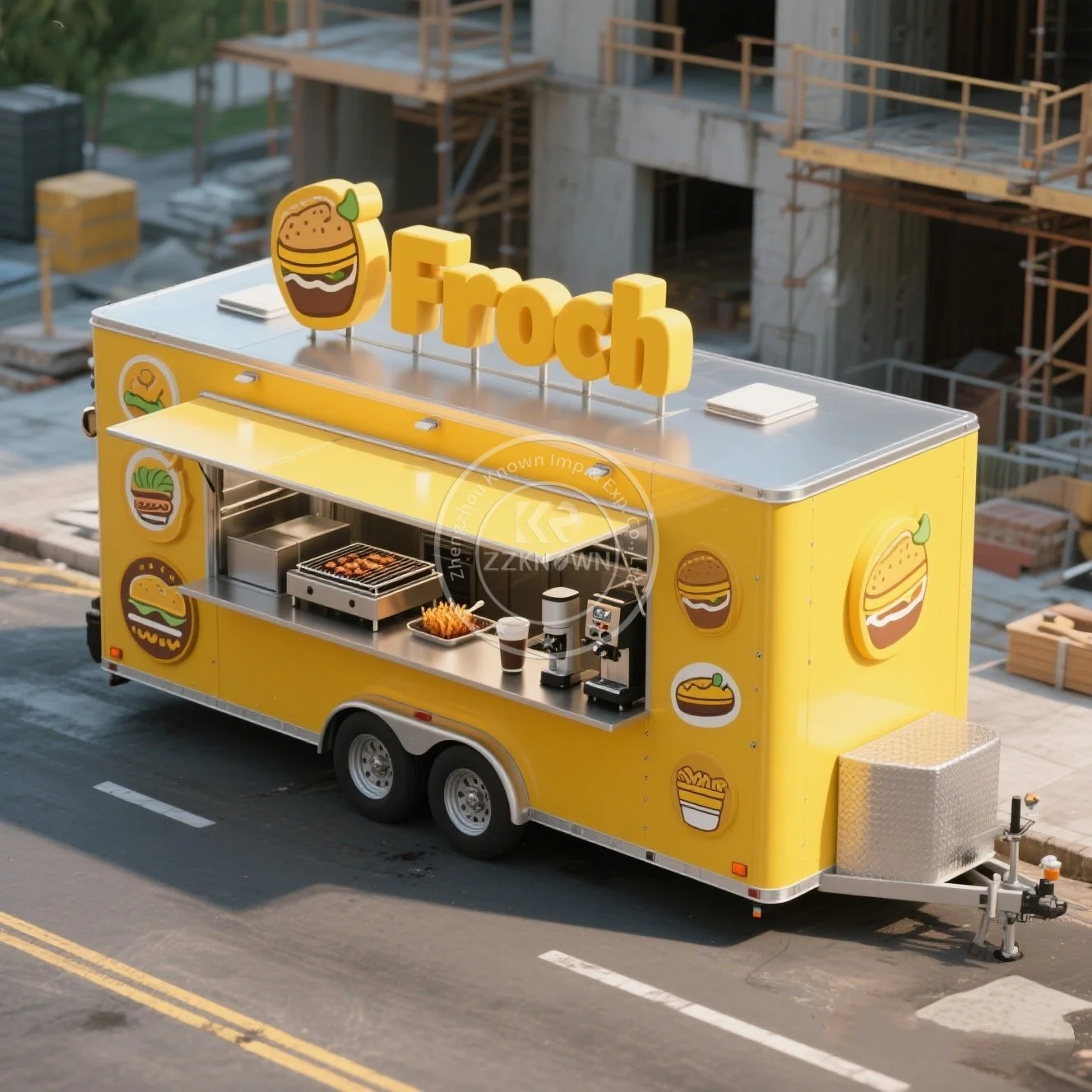 

2025 Food Trucks Mobile Kitchen Ice Cream Truck Coffee Cart Concession Catering Trailers Support Customization Size Food Car