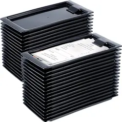 300Pcs Black Check Holders Check Presenters Trays Guest Check Tip Trays Waitress for Restaurants , Bars, Hotels