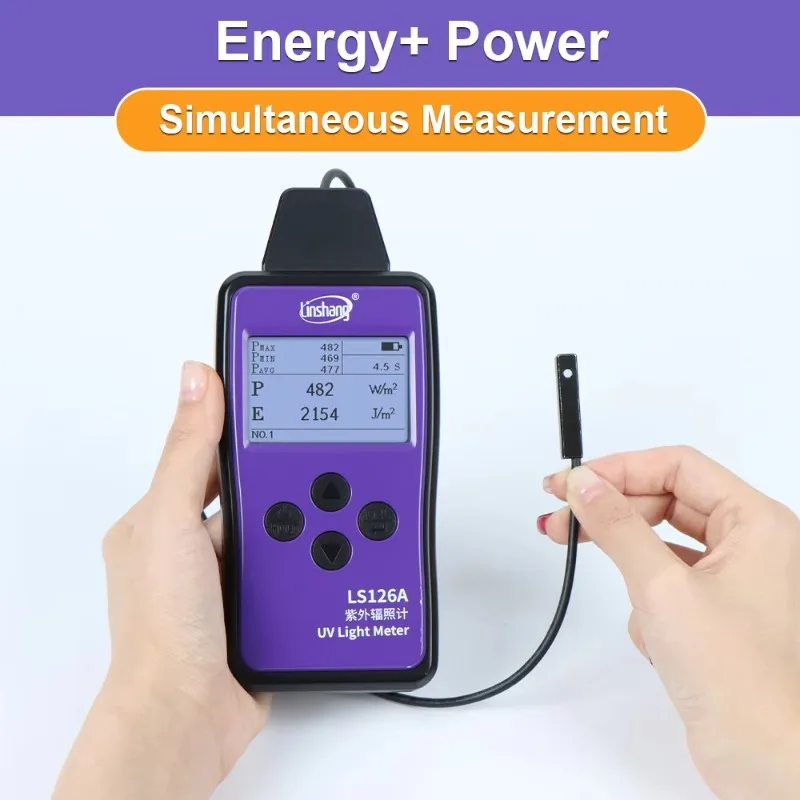 LS126A 340nm~420nm UVA LED 라디오미터 UV 강도 측정 지수계 경화광 라디오미터 디지털 UV 라이트 미터