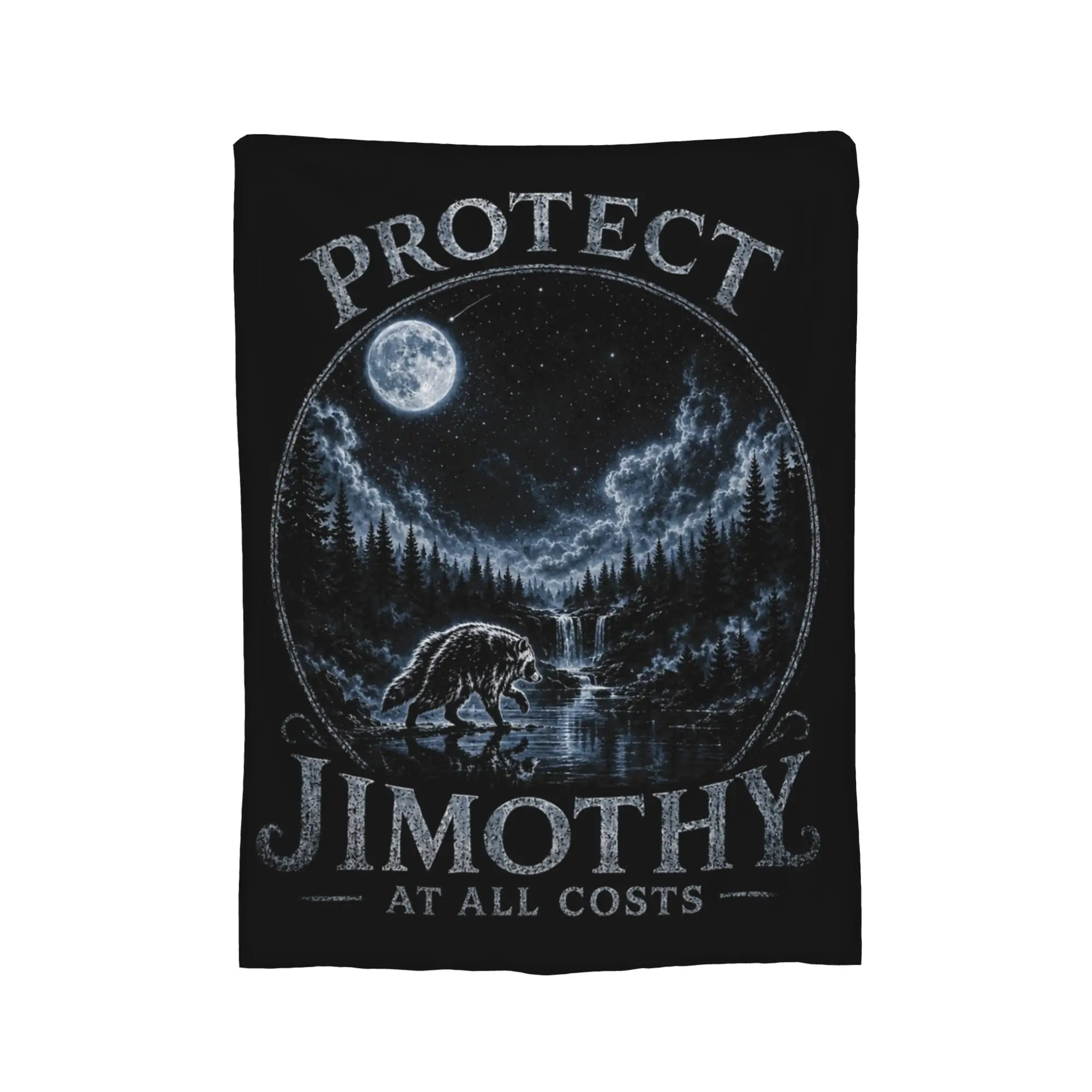 Jimothy Viral Raccoon Bootleg Blanket Fleece Textile Decor  Breathable Soft Throw Blanket for Bedding Bedroom Plush Thin Quilt