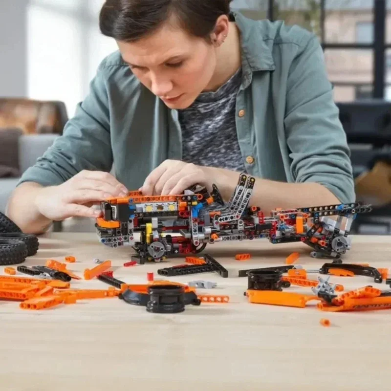 2025 جديد 42126 رابتورز F-150 شاحنة صغيرة سيارة رياضية بنة سباق نموذج سيارة للطفل هدايا عيد الميلاد عيد الميلاد #6