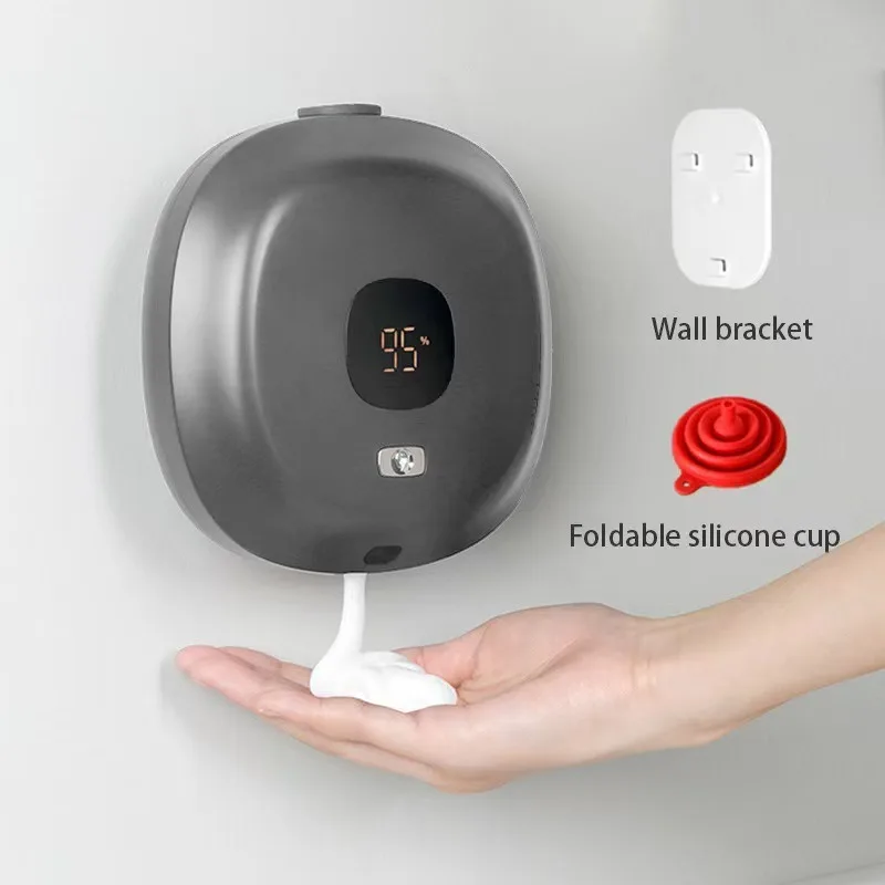 Wall-mounted hand washing machine for home and hotel, liquid foam dispenser, USB rechargeable, fully automatic smart sensor soap