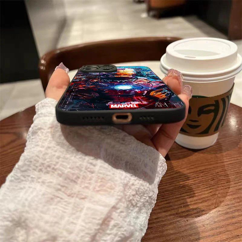 Чехол для телефона с принтом Железного человека, Мстители для iPhone 15 14 13 12 11 Pro Max 6 6S 7 8 Plus 13 12 Mini X XR XS Max