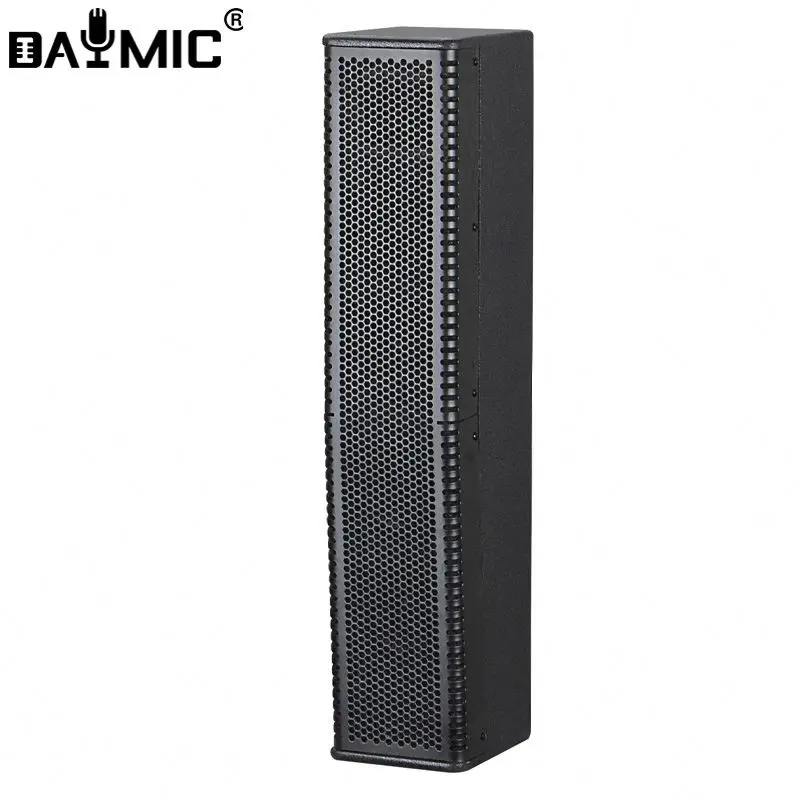 Professional Wooden Shell Outdoor BT Amplifiers Array Active Pa Column Speaker Sound System Set