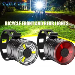 LED Bicycle Rear Light MTB Bike Taillights 3 Lighting Modes Aluminum Alloy Bike Light for Helmet Seatpost