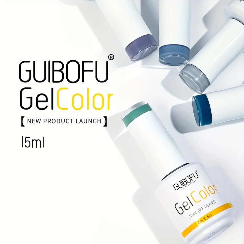 6-teiliges Set 15 ml 120 Color Series Shine Finish SemiPermanent Glitter Pailletten Nagellack Set Kit Soak Off Uv Lack Nail Art