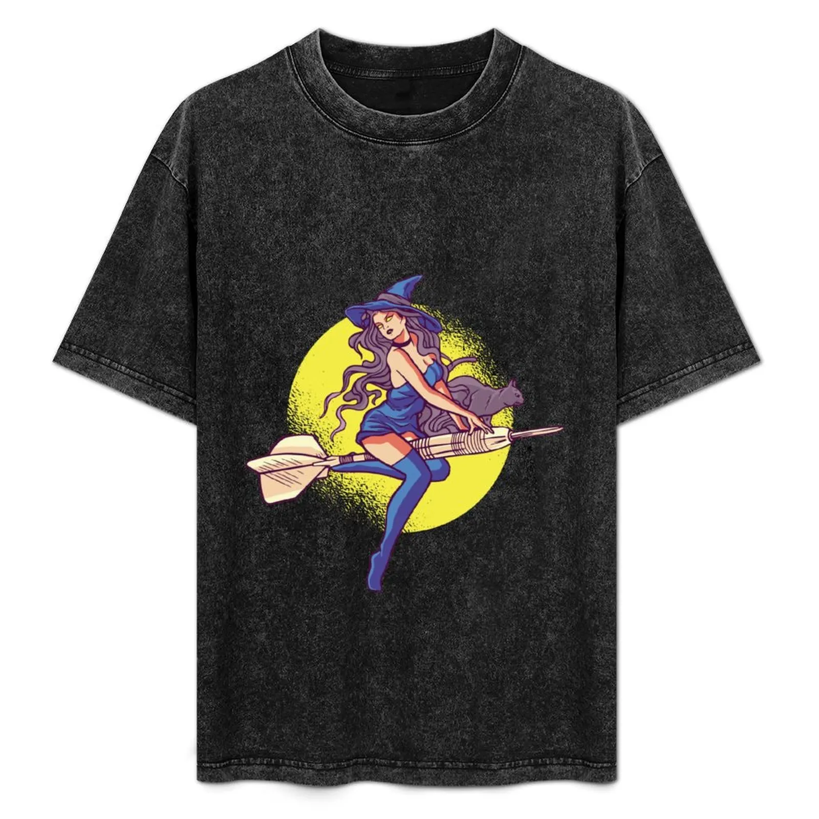 

darts witch T-Shirt luxury t-shirt vintage clothes clothes for men