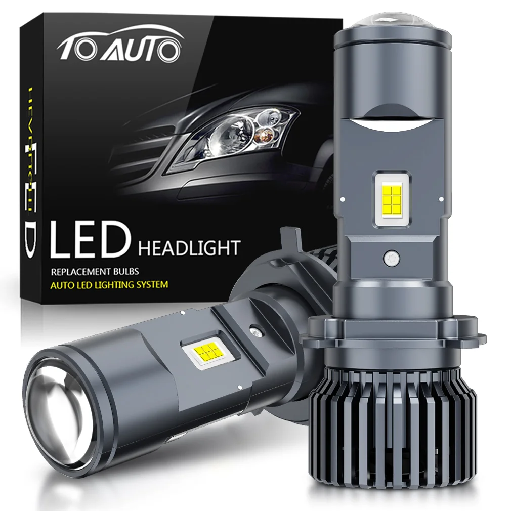 H4 Car Led Headlight Lens Fog Light Canbus 150W 30000LM LED Projector Bulb 6500K Auto Motorcycles HeadLamp High Low Beam 12V