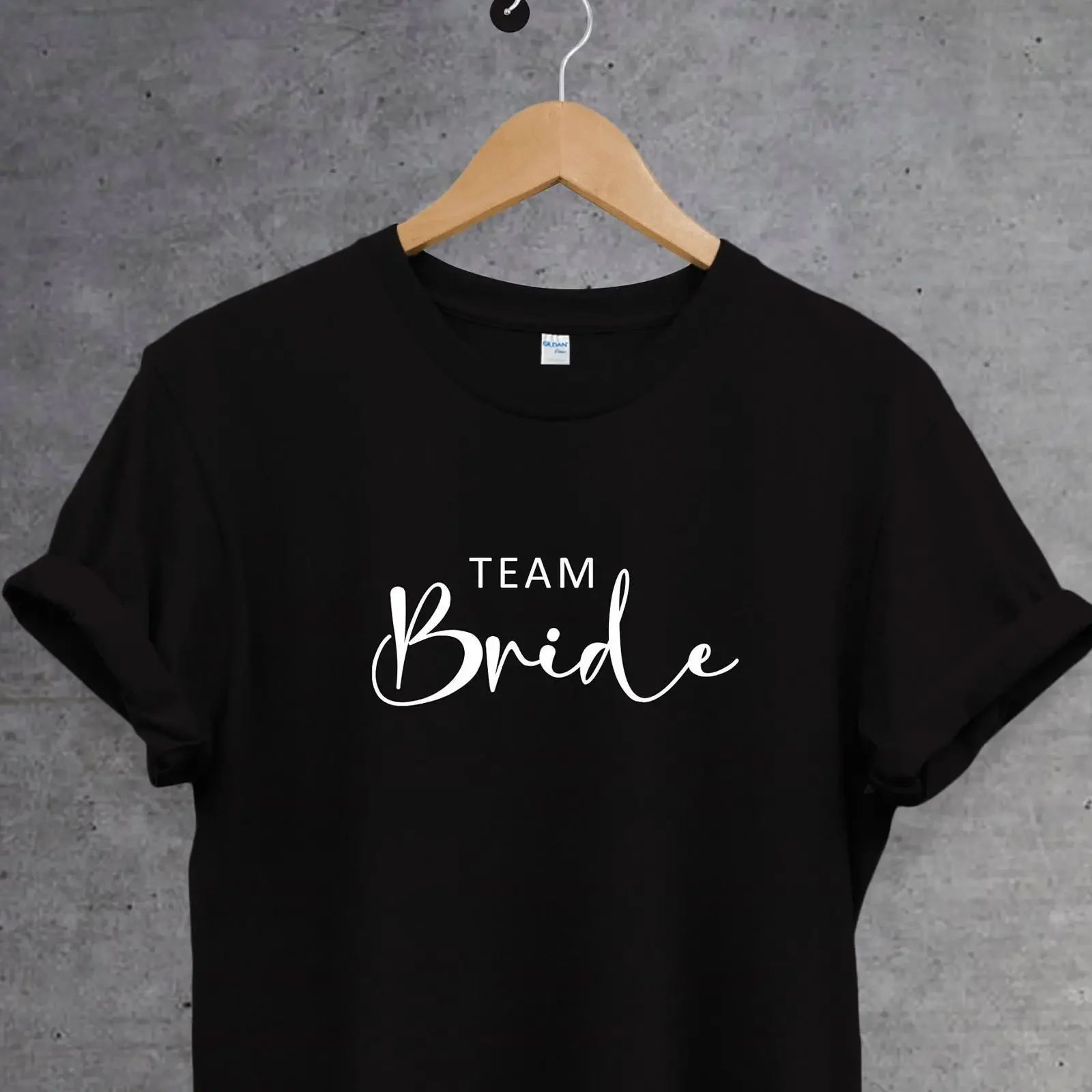 Team Bride T Shirt Bachelorette Hen Do Party Bridesmaid Wedding Engagement Casual  Top vintage Washed graphic Stylish
