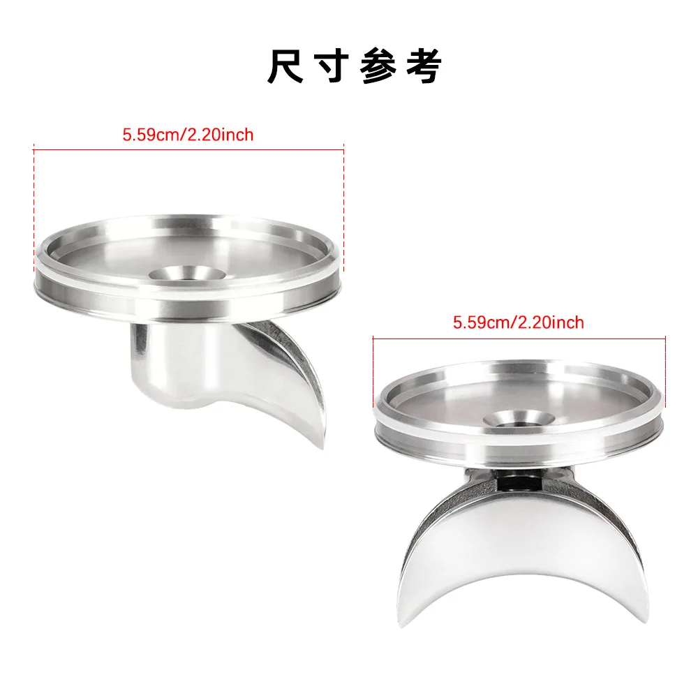 Coffee Portafilter, Bottomless to Spouted Adapter, Compatible with Single Spout or Double Spout Splitters