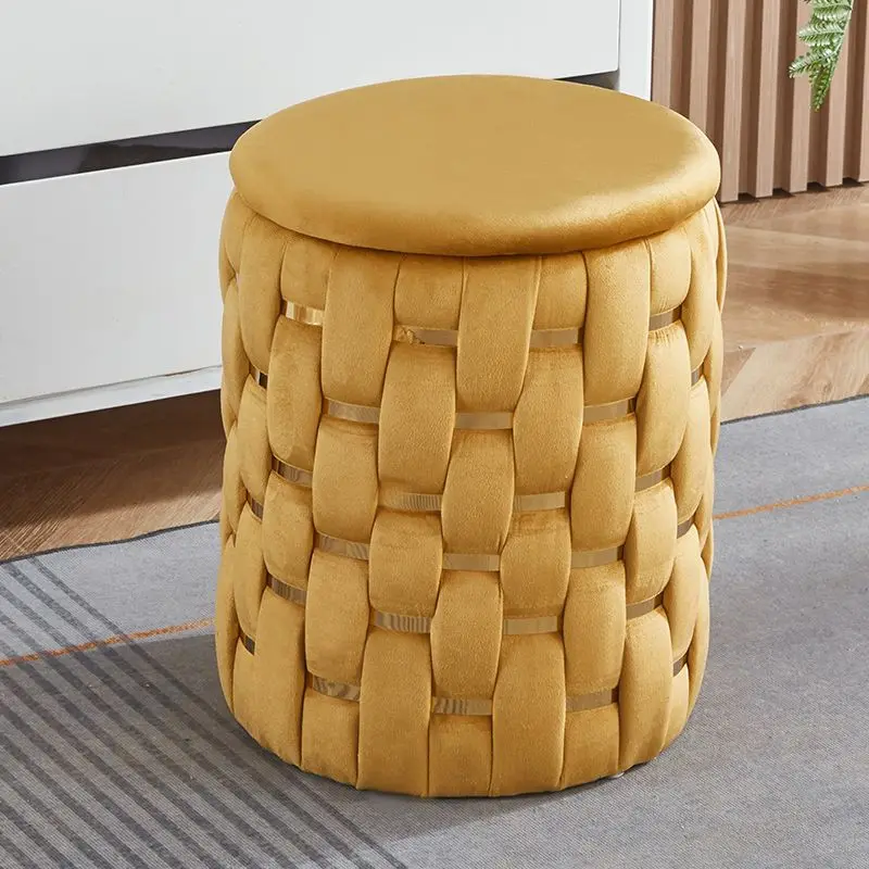Luxury Portable Makeup Stool Lightweight Luxury Design Simple Storage Bedroom/Dressing Living Room Nail Salon Hotel Apartment