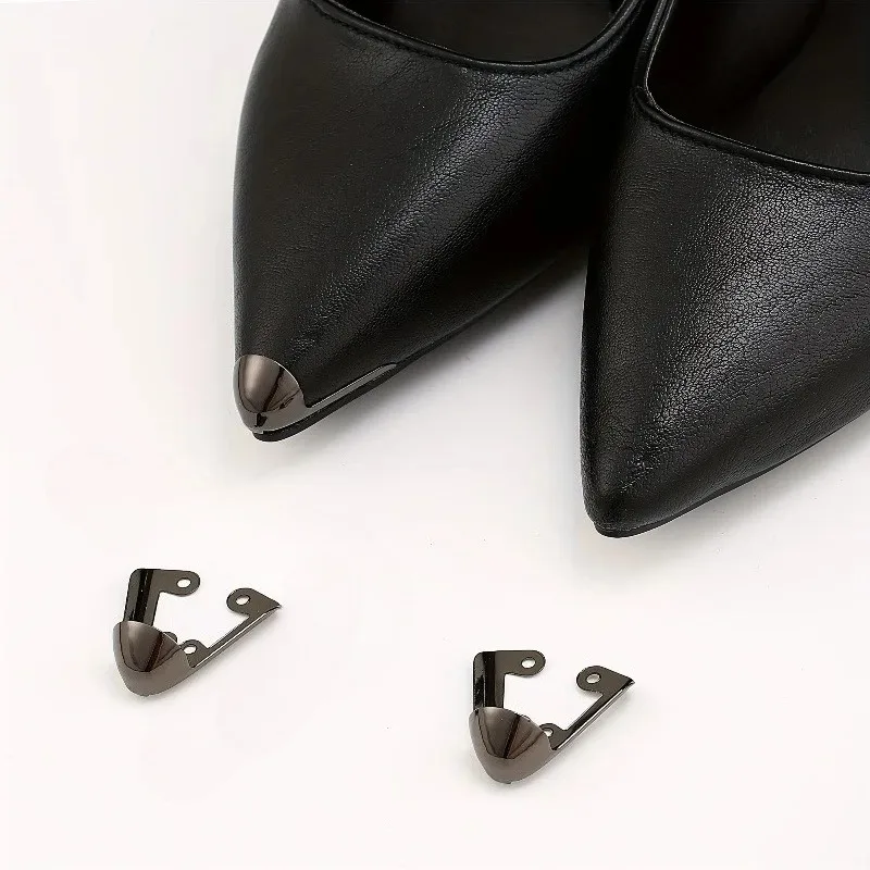 Picture 4: 1Pair Anti-Kick Metal Toe Caps for High Heels Durable Iron Stylish Shoe Accessories Secure Fit Heel Toe Protection