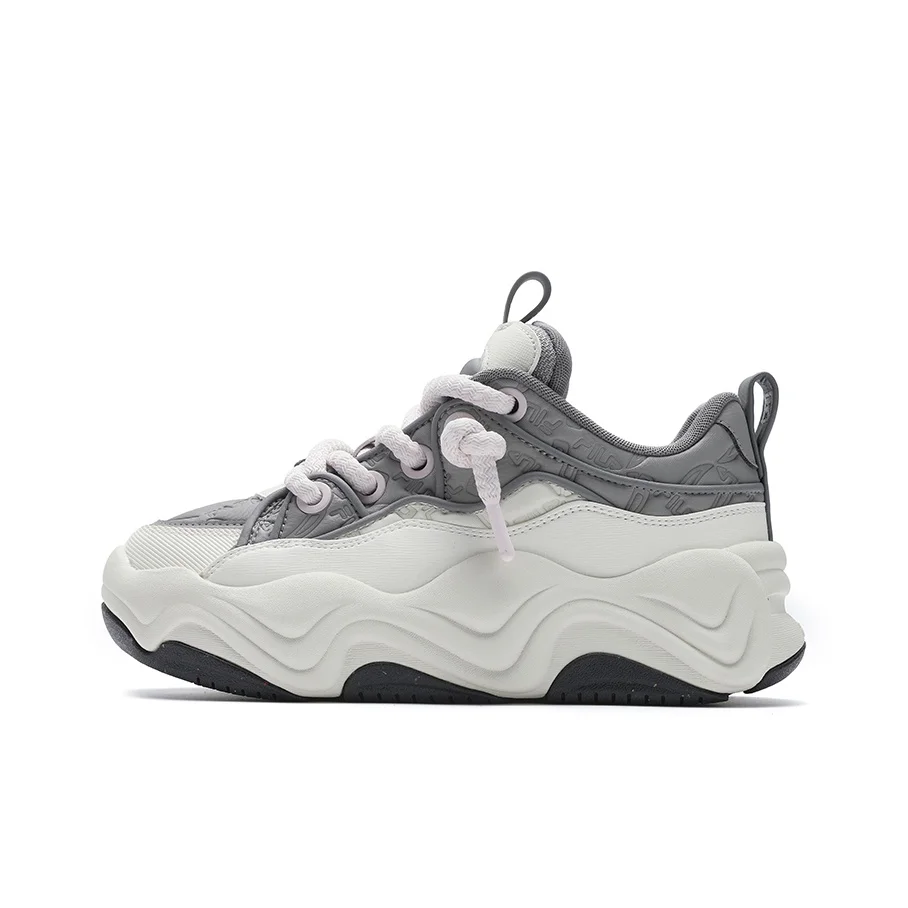FILA BROOK LV Low top Skateboard Shoes Women's White Gray F12W441209FES