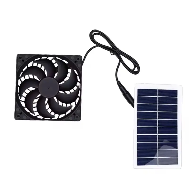2W 5V Solar Exhaust Fan With Solar Panel For Efficient Heat Dissipation In Chicken Coop And Greenhouse