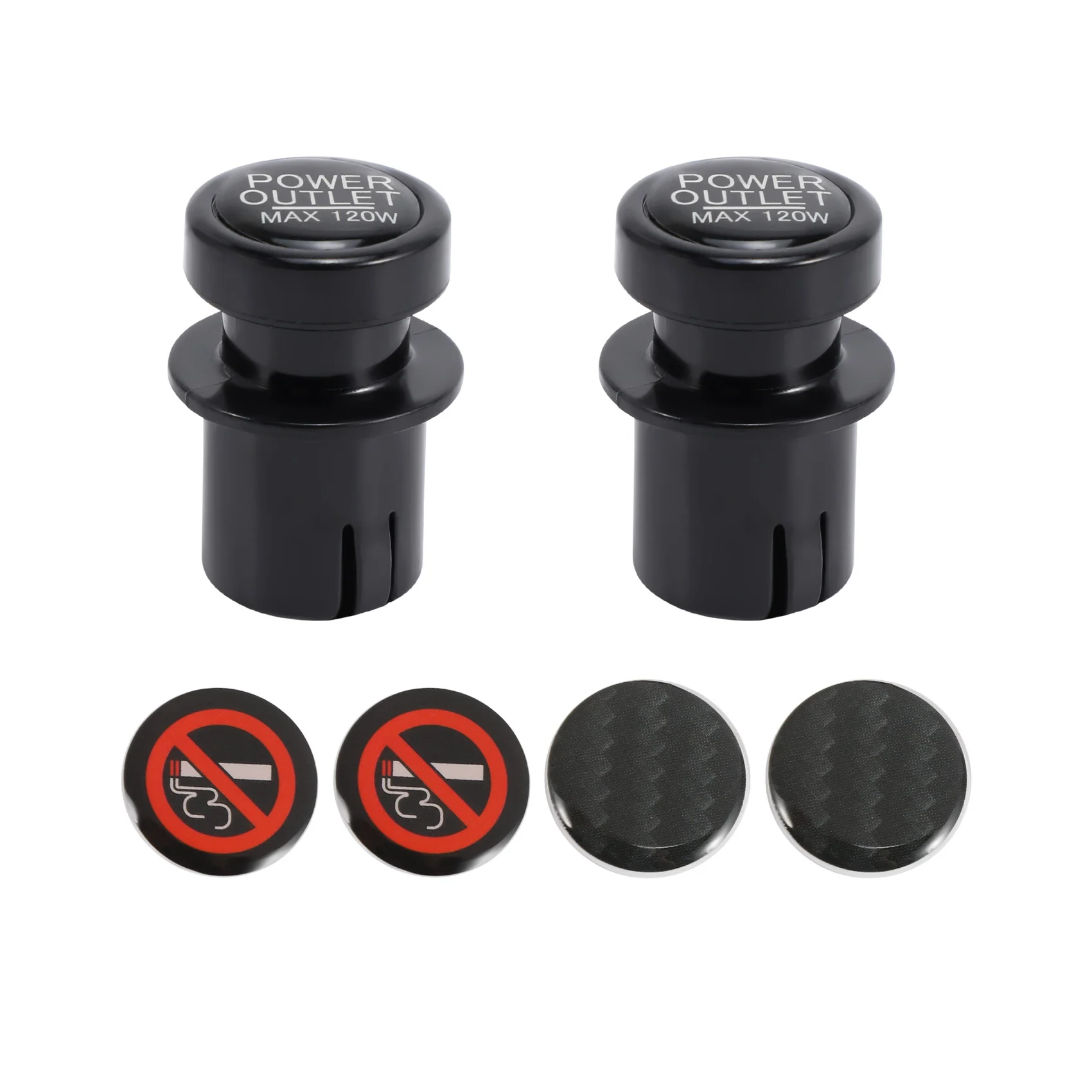 【Top Sale !!】Cigarette Lighter Socket Cover Cap 2 Pack, Universal Waterproof Dustproof Plug For Car Power Outlet Prevent Childre