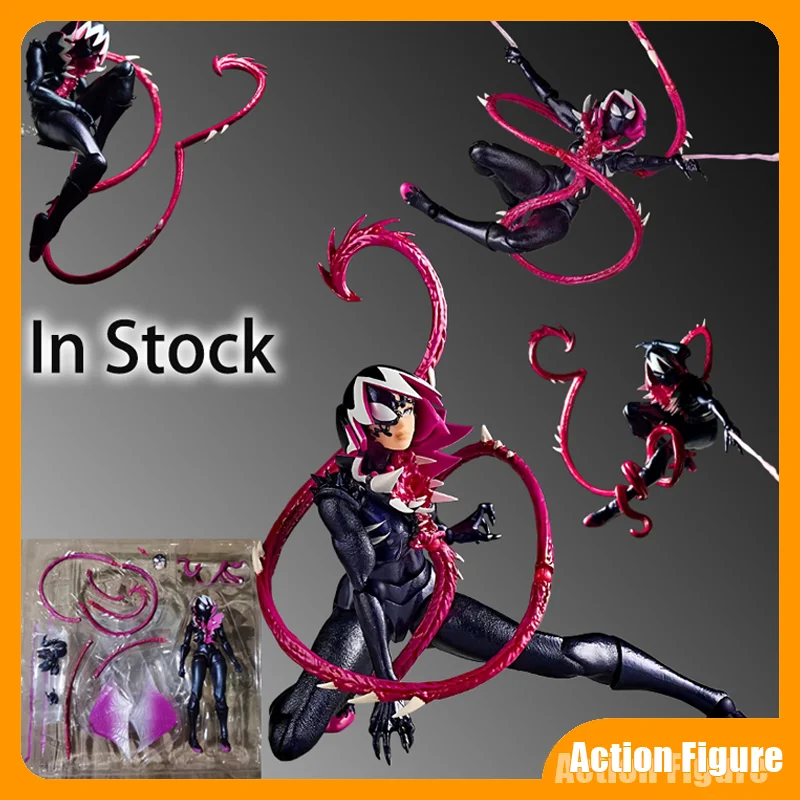 

В наличии: Коллекционная фигурка Ko Kaiyodo Spiderman Yamaguchi Gwenom Venomized Gwen Stacy, 14 см, с подвижными суставами, модель для коллекционирования, подарок, игрушка