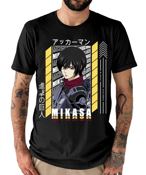 T-shirt for Anime Shingeki no Kyojin: Mikasa Ackerman