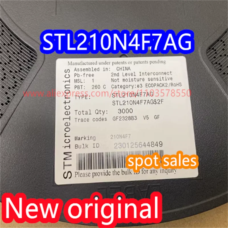 10PCS  Brand new original STL210N4F7 STL210N4F7AG 40V/120A 210N4F7 SMT MOS tube 210N4F7H