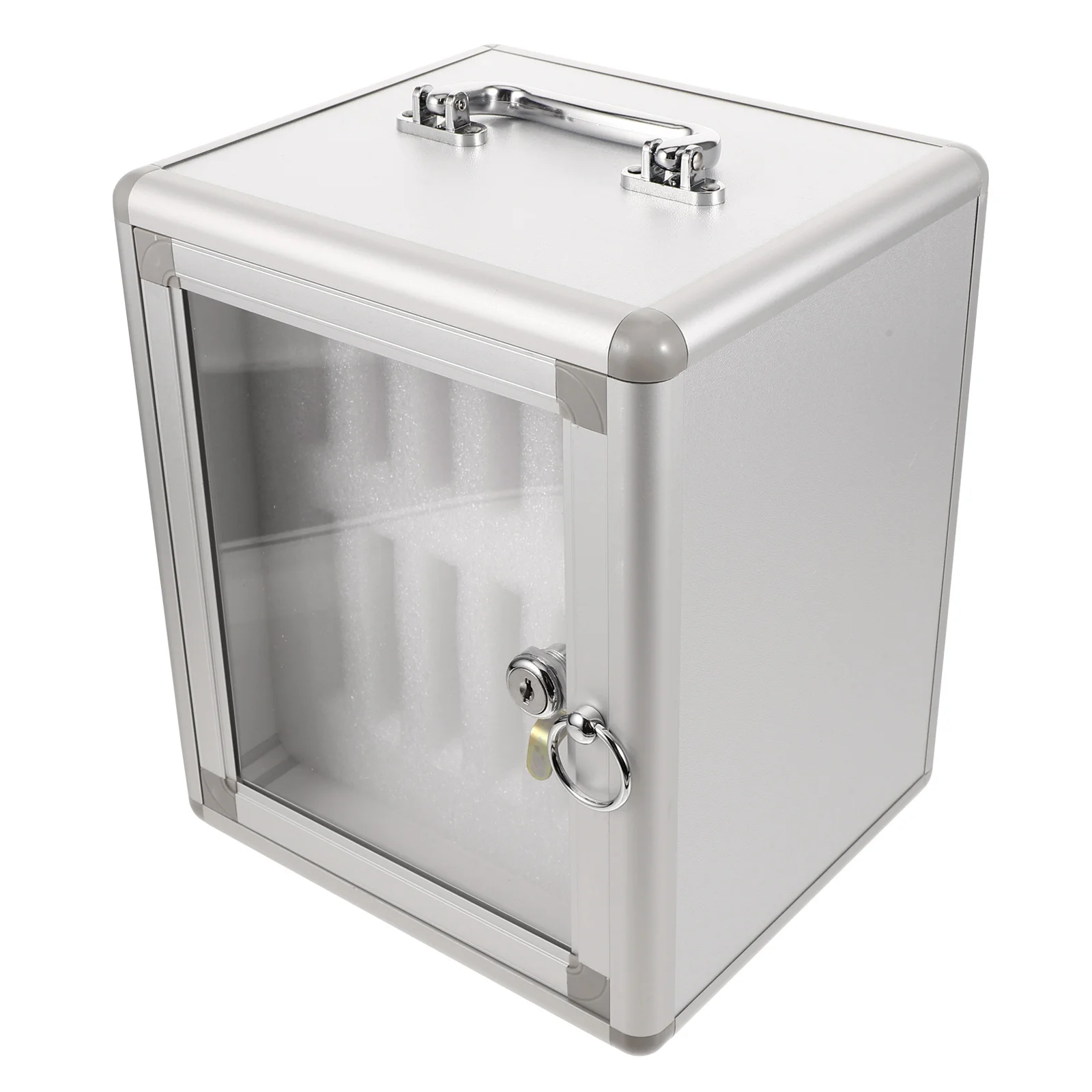 Mobile Phone Storage Locker Cabinet Lockable Wall Mount Cell Phone Holder Box Secure Multi-Slot Organizer Cellphone Storage Box